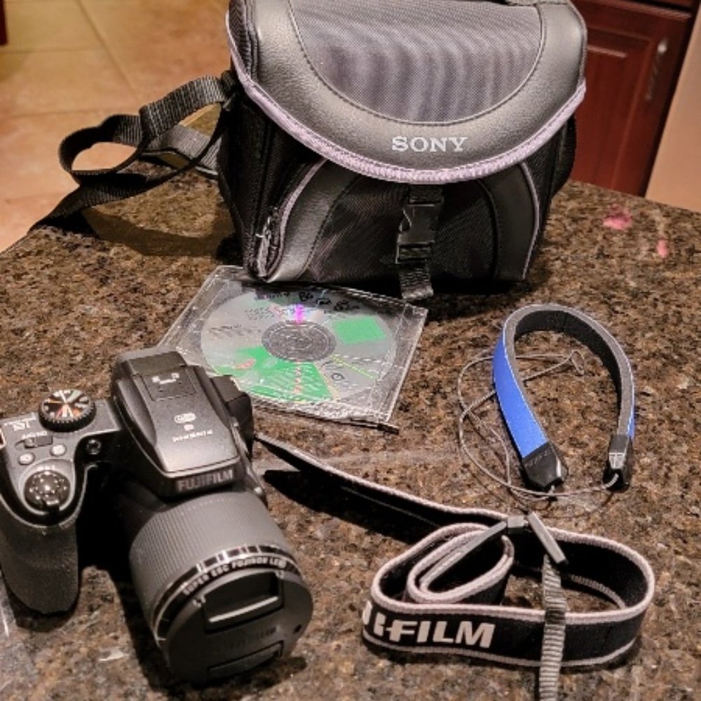 FujiFilm FinePix S9900W Digital Camera & Accessories & Sony Case